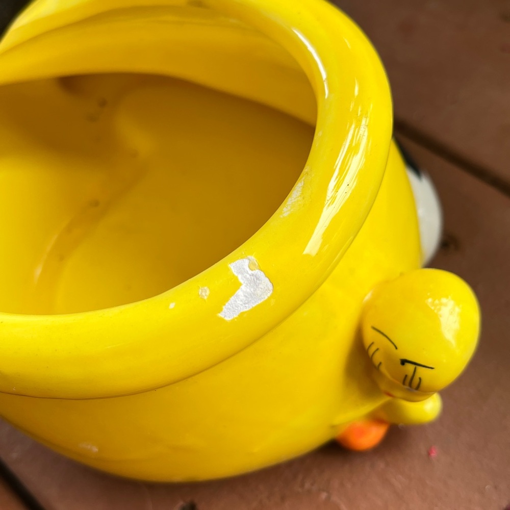 3/$30 🌟 AS IS Warner Bros Looney Tunes Planter Pot Tweety and Sylvester - Picture 5 of 7